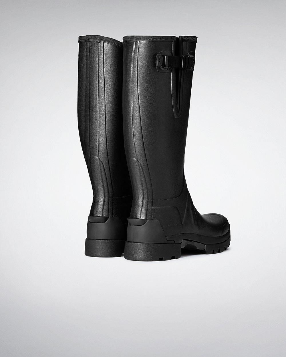 Hunter Balmoral Adjustable 3Mm Neoprene Tall Rain Boots - Online Store Mens Black - YRHDOP683